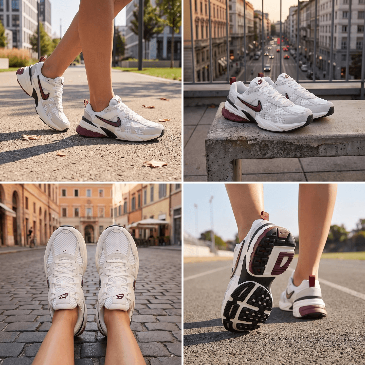 Nike V2K Run White Black Red