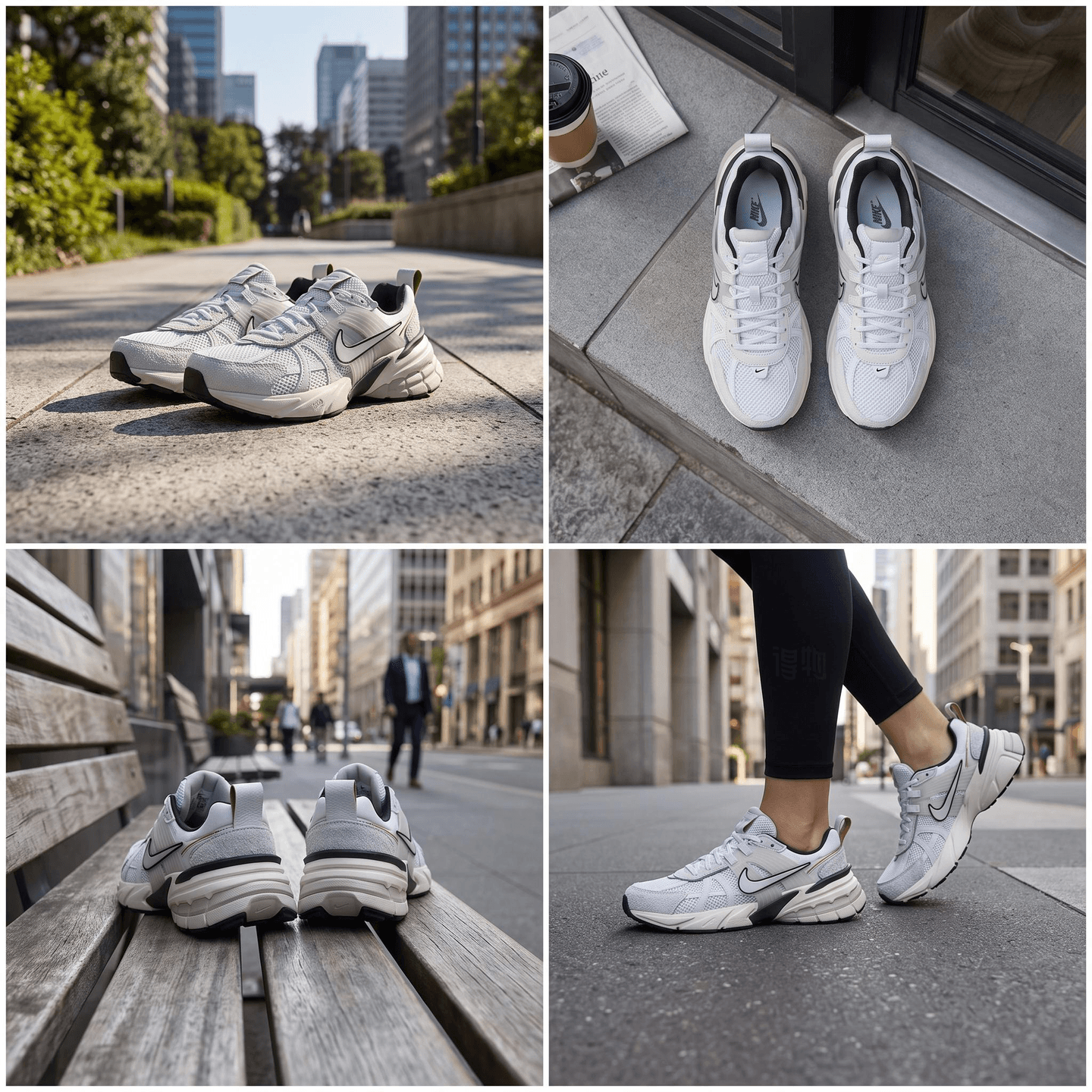 Nike V2K Run Grey Black White