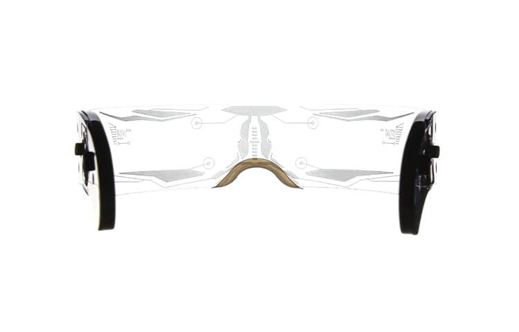 AAJF Y2K Cyberpunk LED Sunglasses White