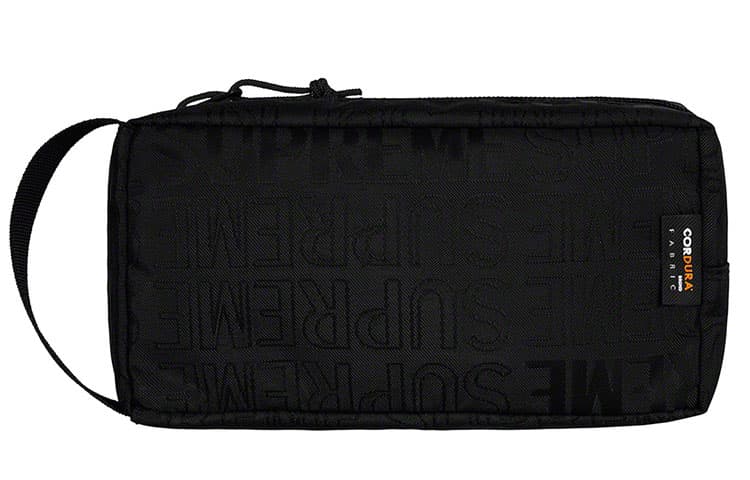 Supreme SS19 Organizer Pouch Black