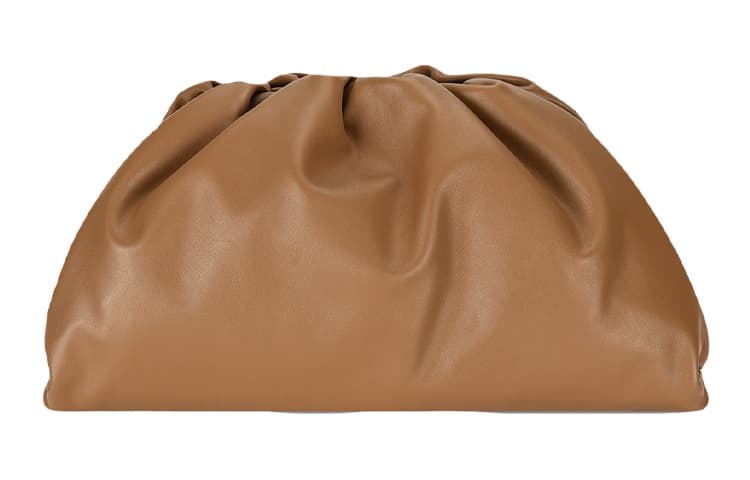 Bottega Veneta Cloud Clutch Caramel Brown