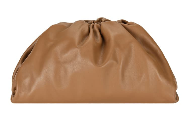 Bottega Veneta Cloud Clutch Caramel Brown