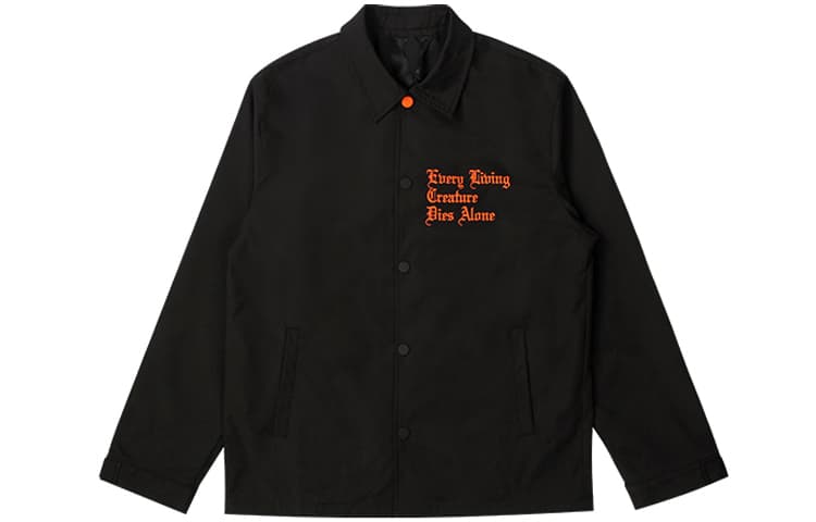 VLONE Coach Jacket Black Orange