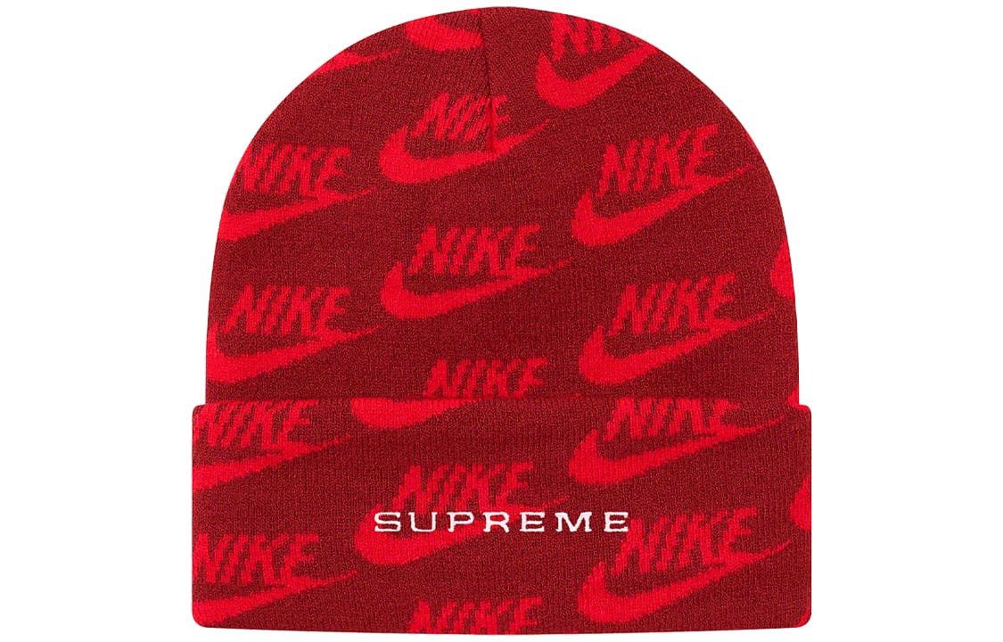 Supreme x Nike Jacquard Logos Beanie
