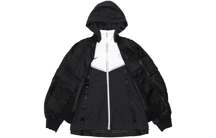 Nike x Sacai Dual-Layer Jacket Black