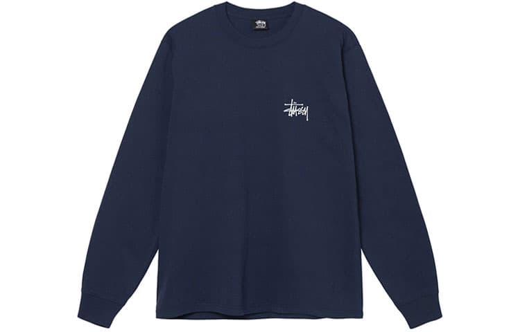Stussy Classic Logo Crewneck Long Sleeve Tee