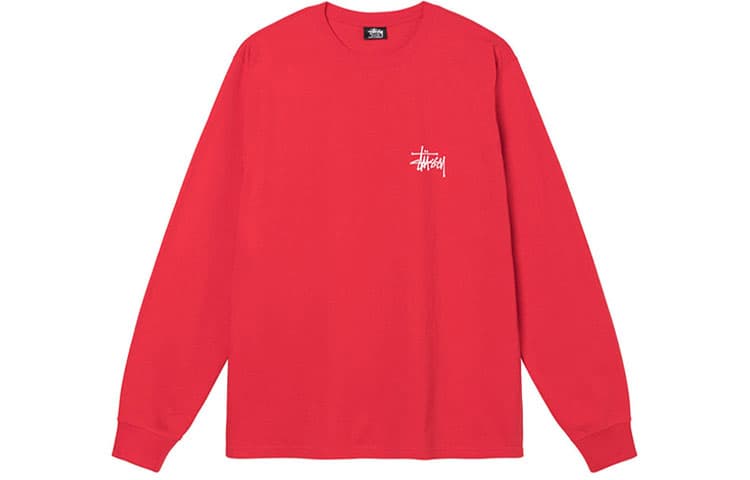 Stussy Classic Logo Crewneck Long Sleeve Tee