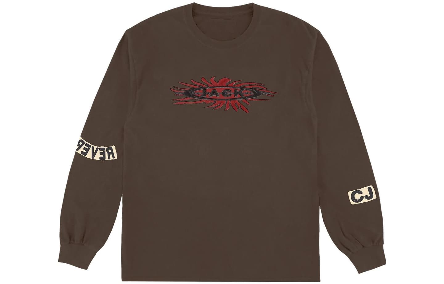 Travis Scott Cactus Jack Reverse Jack Long Sleeve Tee Brown
