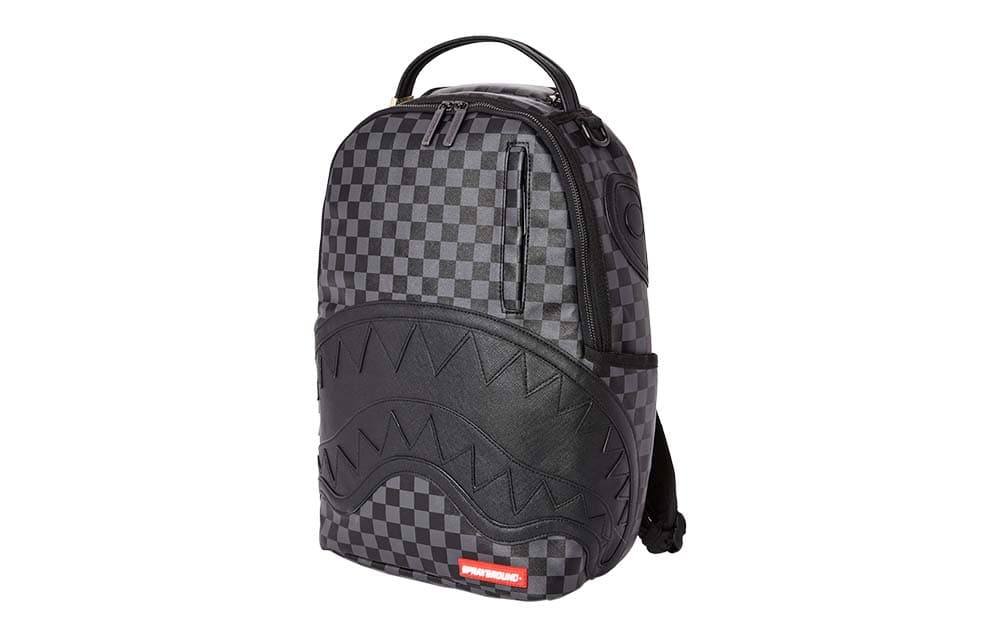 Sprayground Shark Mouth Checkered Backpack