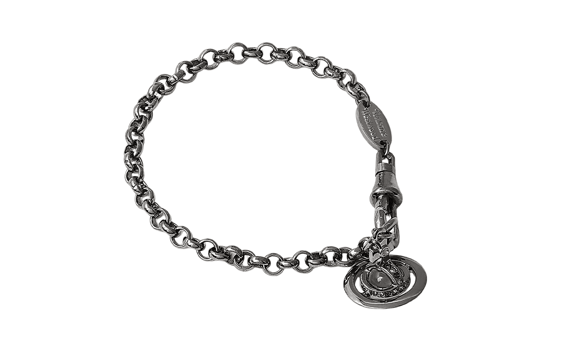 Vivienne Westwood Petite Orb Bracelet Gunmetal