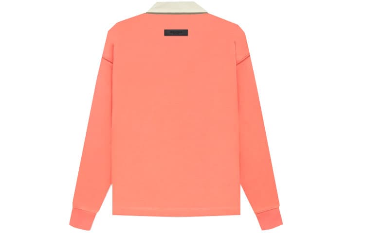 Fear of God Essentials FW22 1977 Henley Rugby in Coral Polo