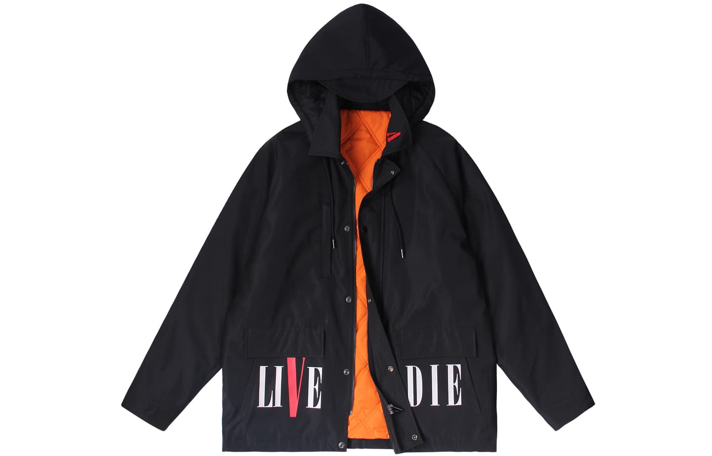 VLONE Embroidered Hoodie Black