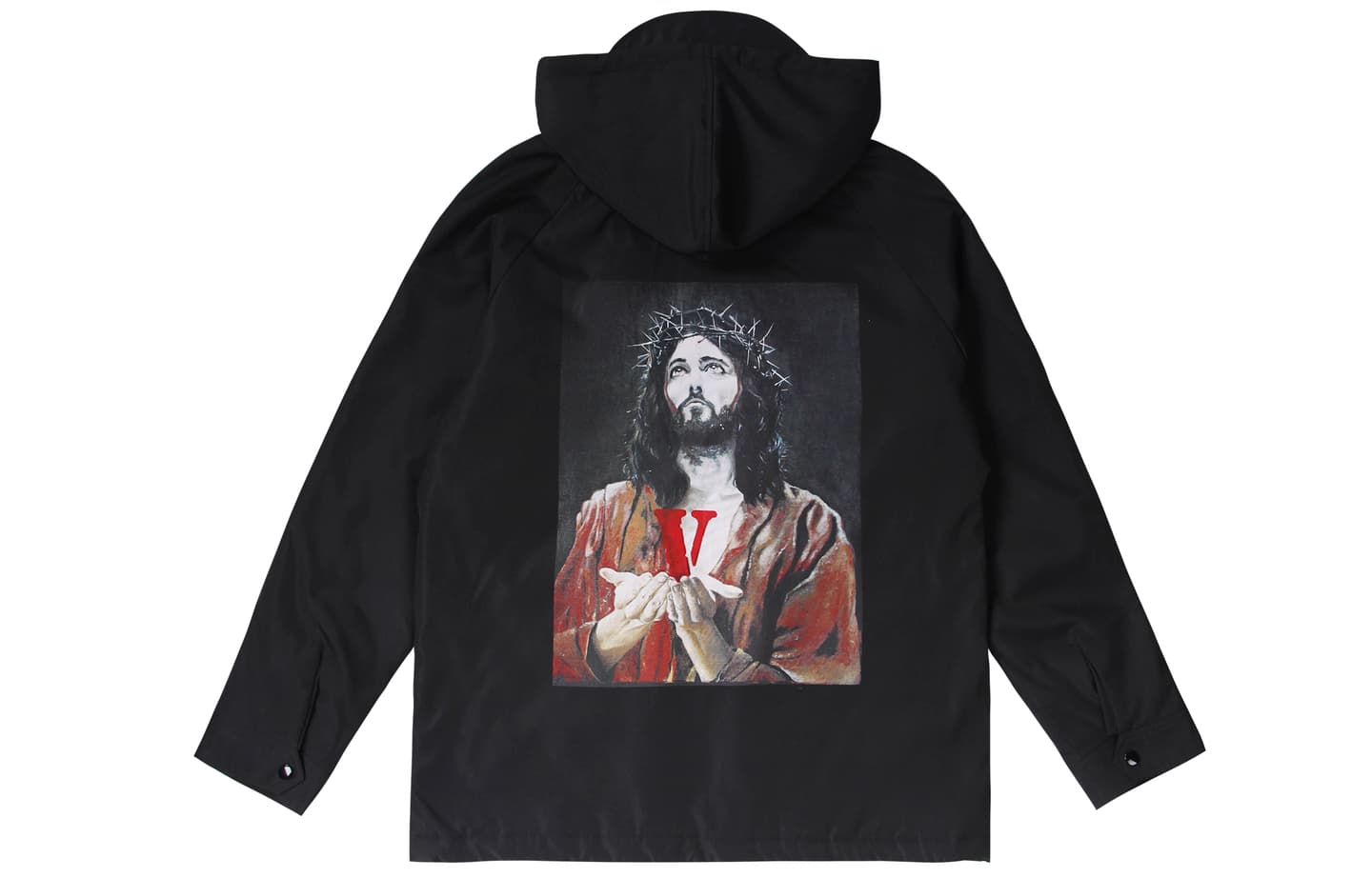 VLONE Embroidered Hoodie Black