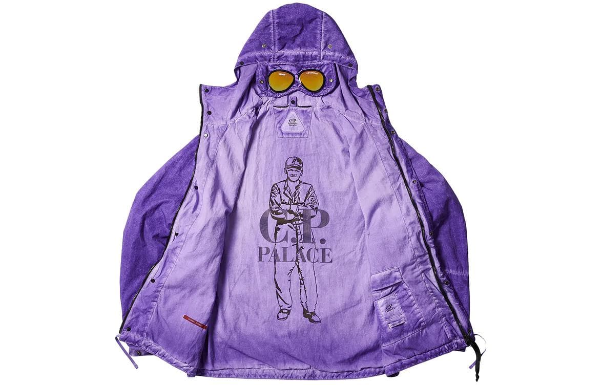 PALACE x C.P. Company Shell Goggle Jacket Purple