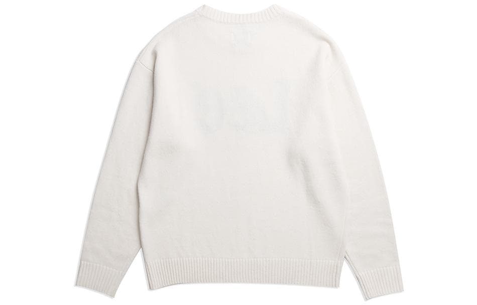 Lee Logo Crewneck Sweater White