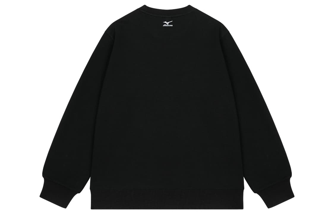 Mizuno Retro Logo Pullover Hoodie Black