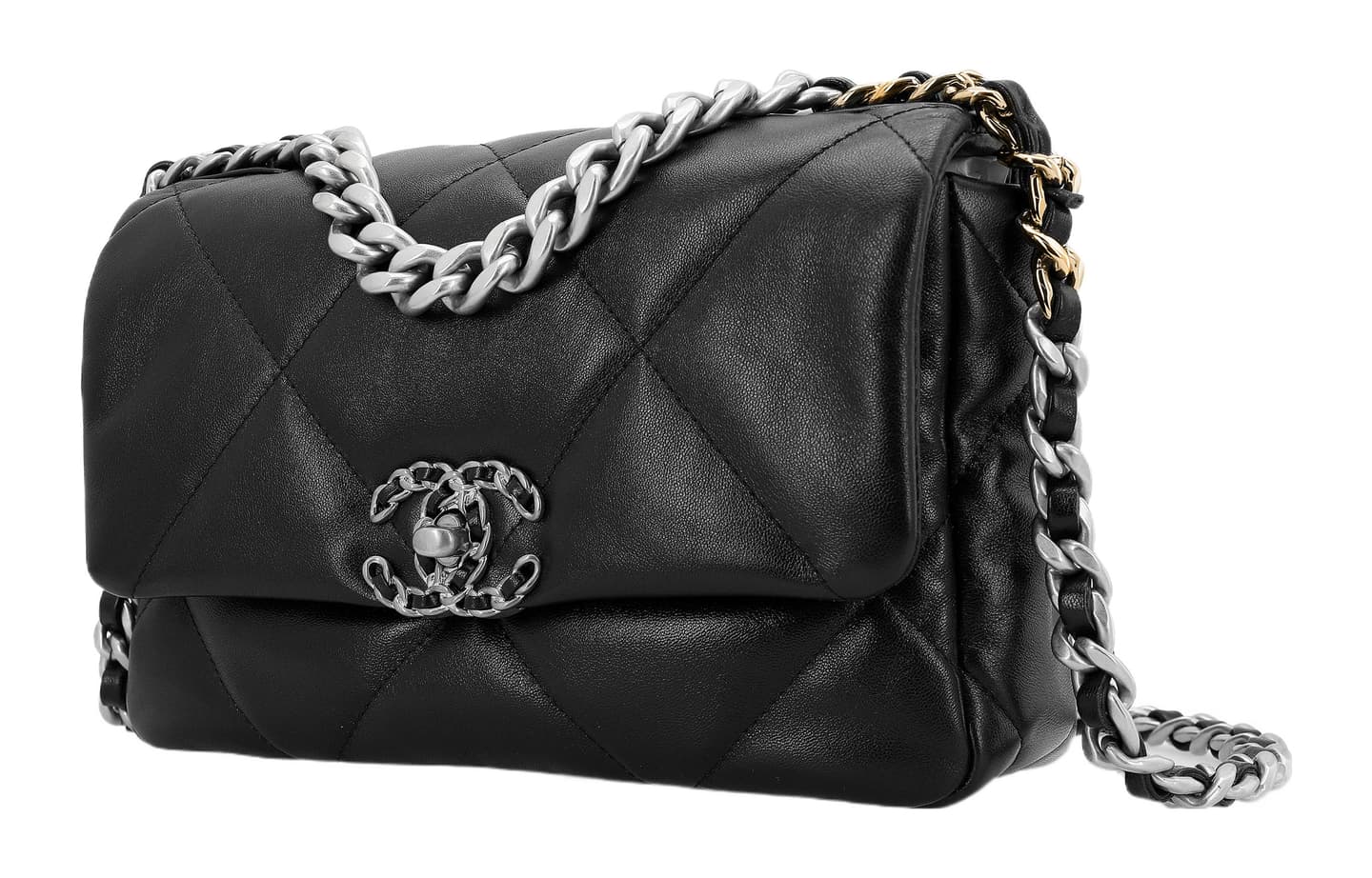 Chanel 19 Bag Black Silver
