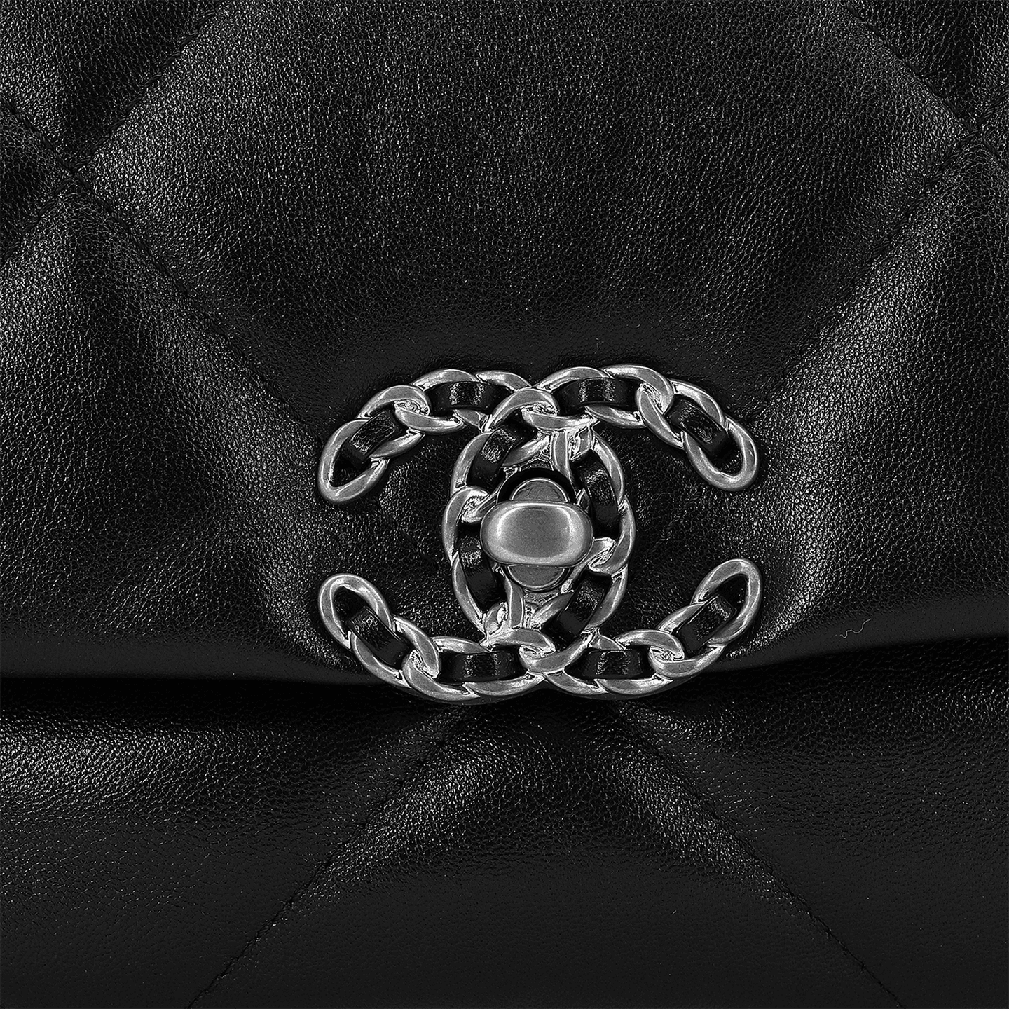 Chanel 19 Bag Black Silver