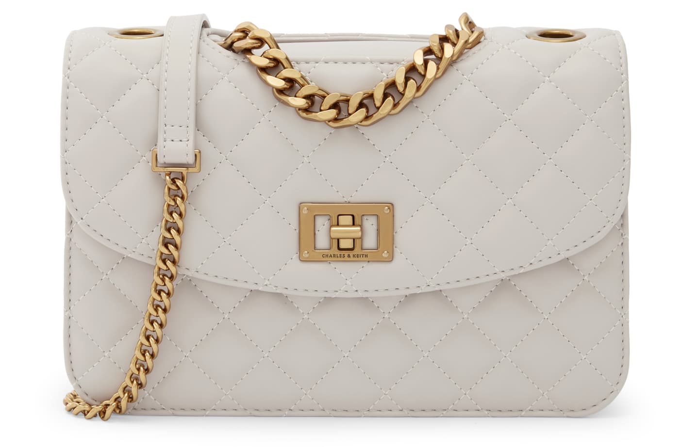 Charles & Keith Quilted Chain Bag