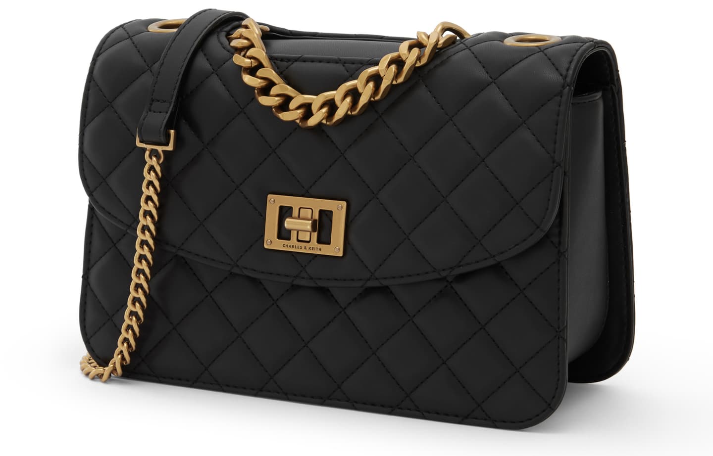 Charles & Keith Quilted Chain Bag
