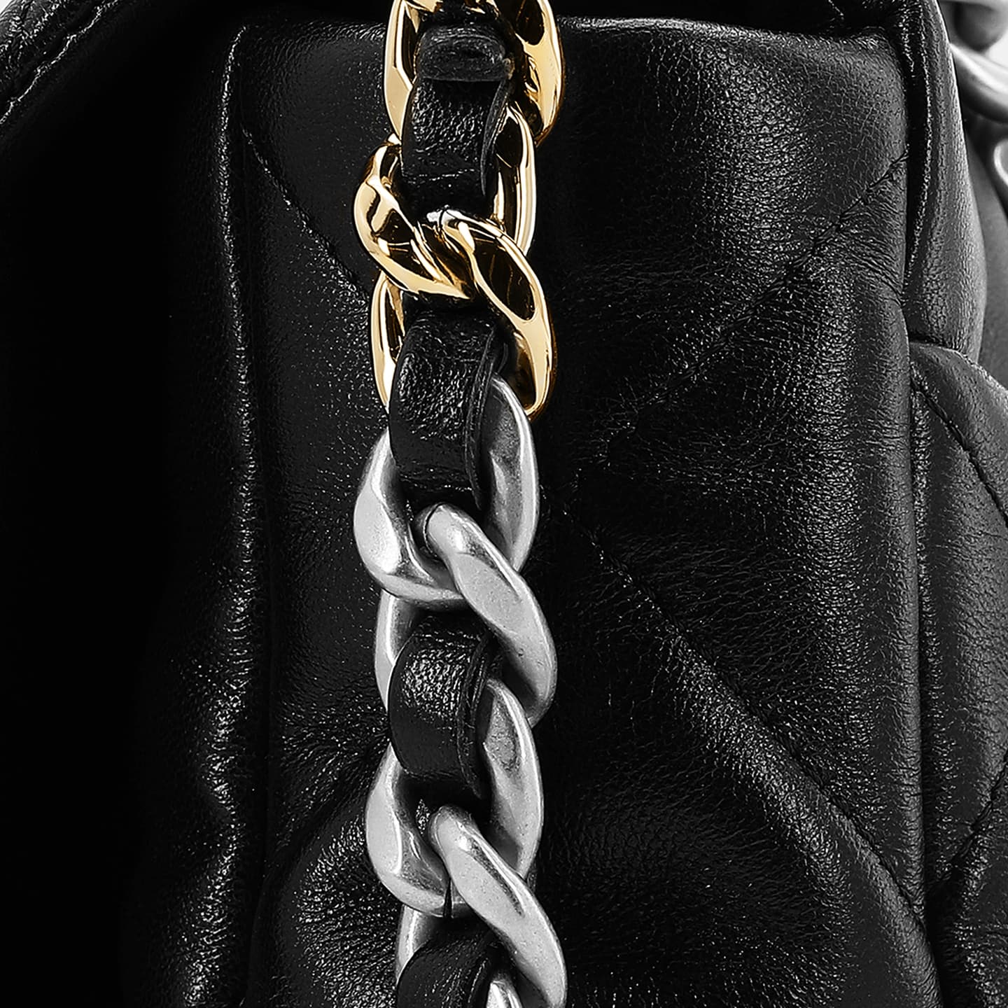 Chanel 19 Bag Black Silver