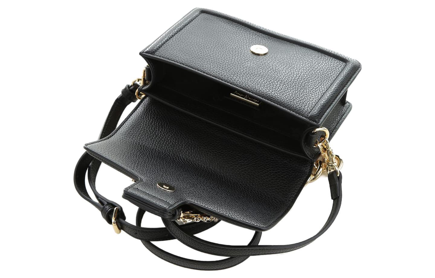 Versace Jeans Couture Baroque Buckle Bag Black