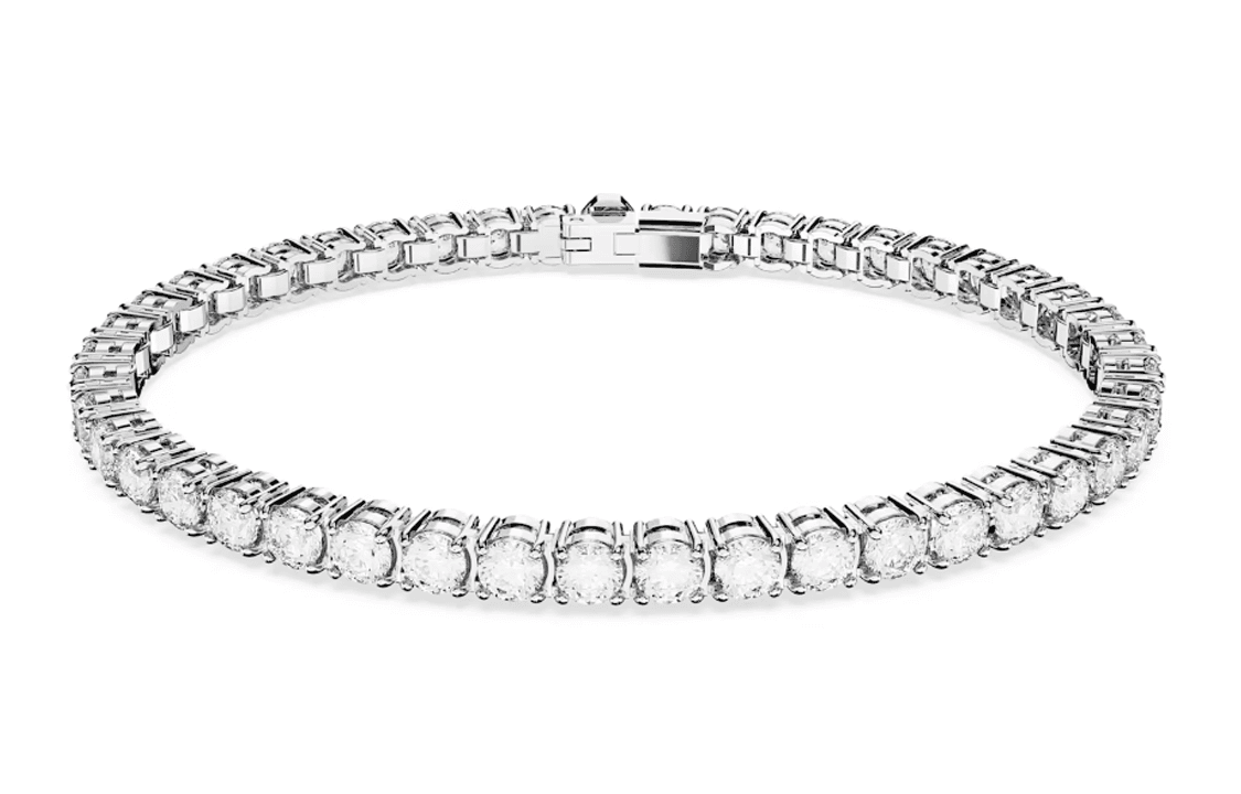 Swarovski Matrix Tennis Bracelet Silver