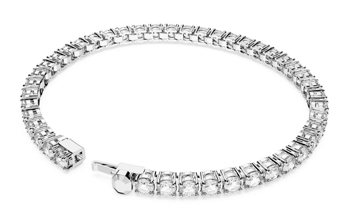 Swarovski Matrix Tennis Bracelet Silver