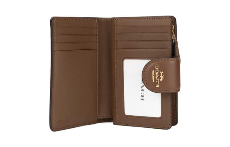 COACH Corner Zip Medium Brown