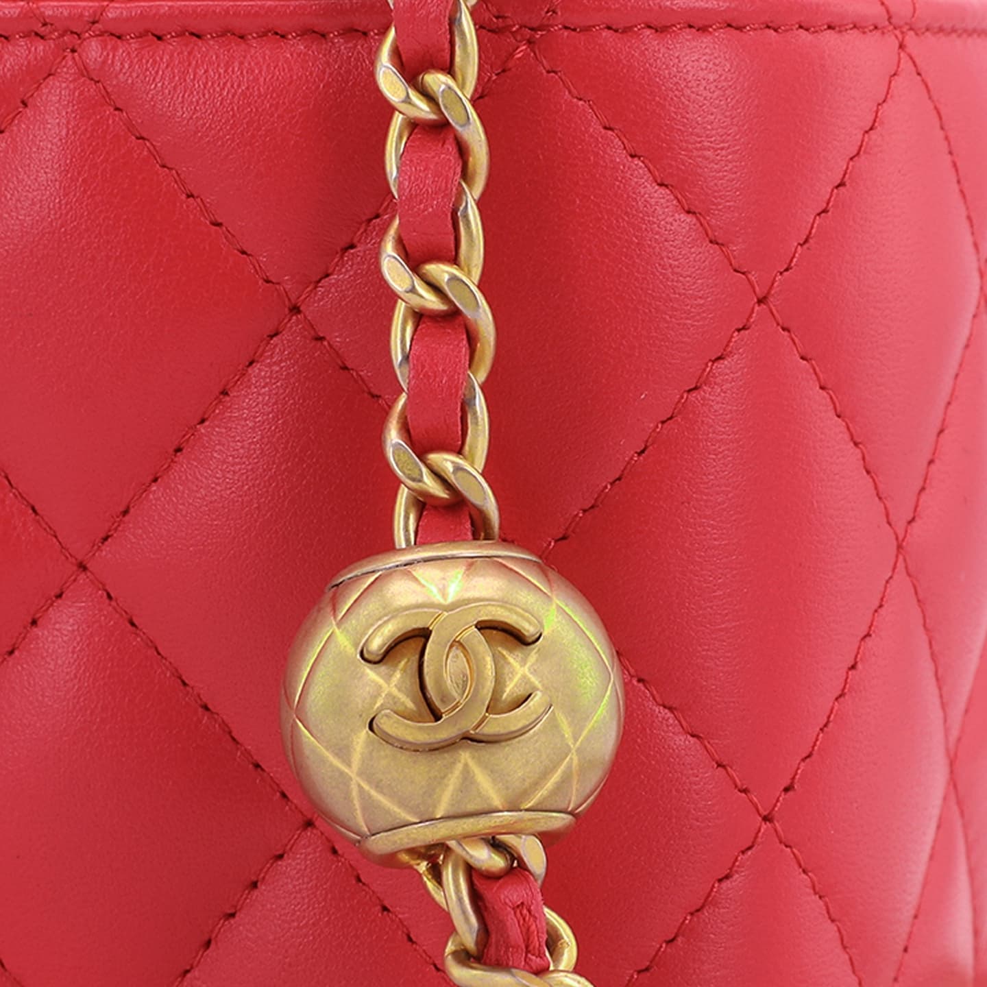 Chanel Box Bag Coral Red
