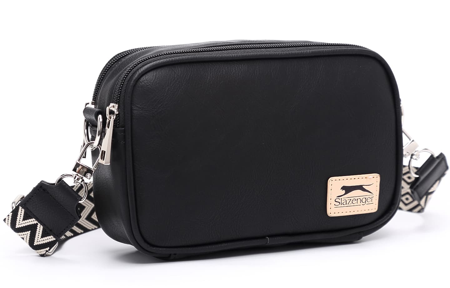 Slazenger Retro Logo Waist Bag Black