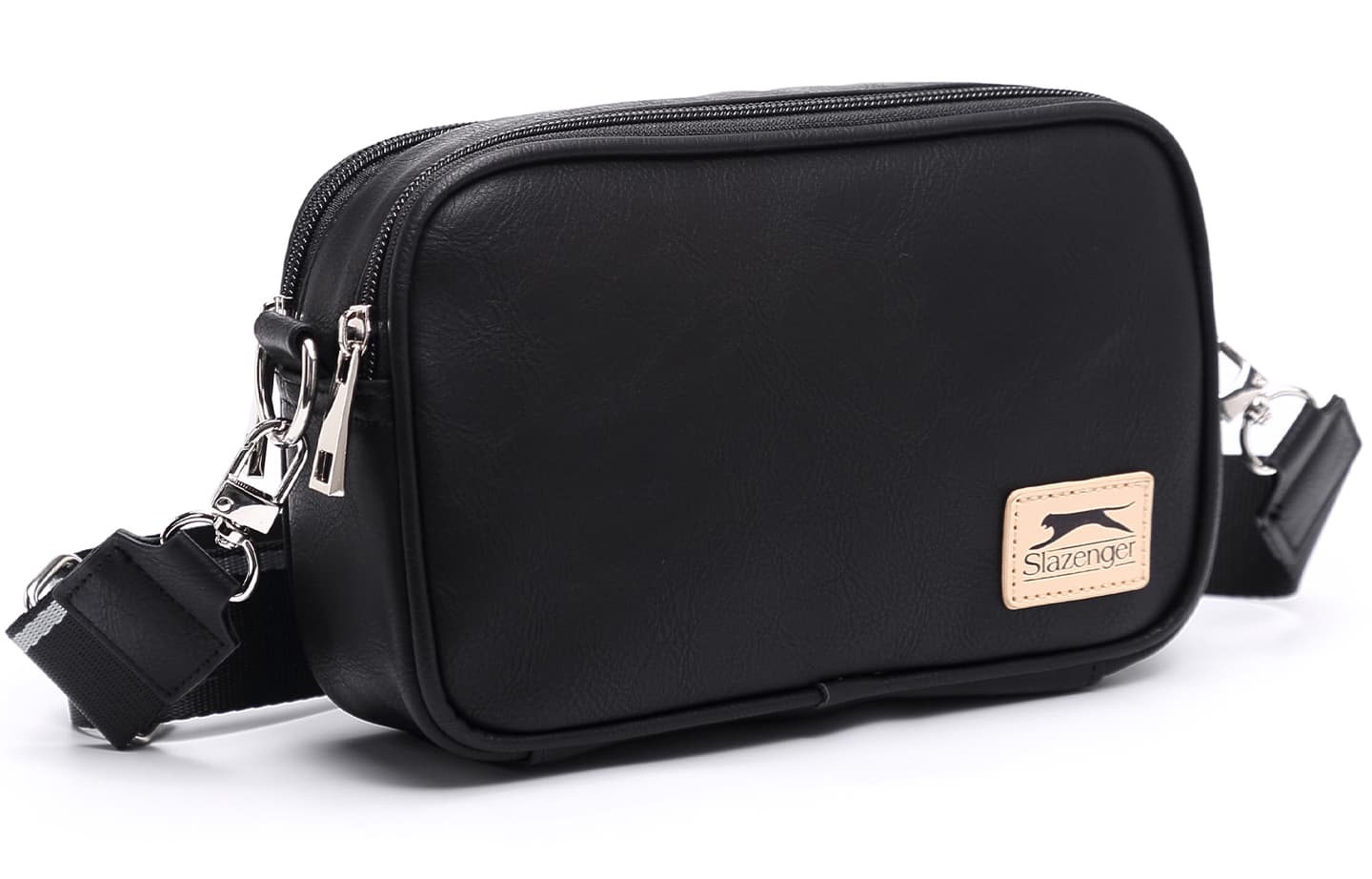Slazenger Retro Logo Waist Bag Black