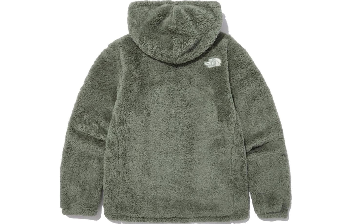 The North Face Logo Fleece Hoodie Olive