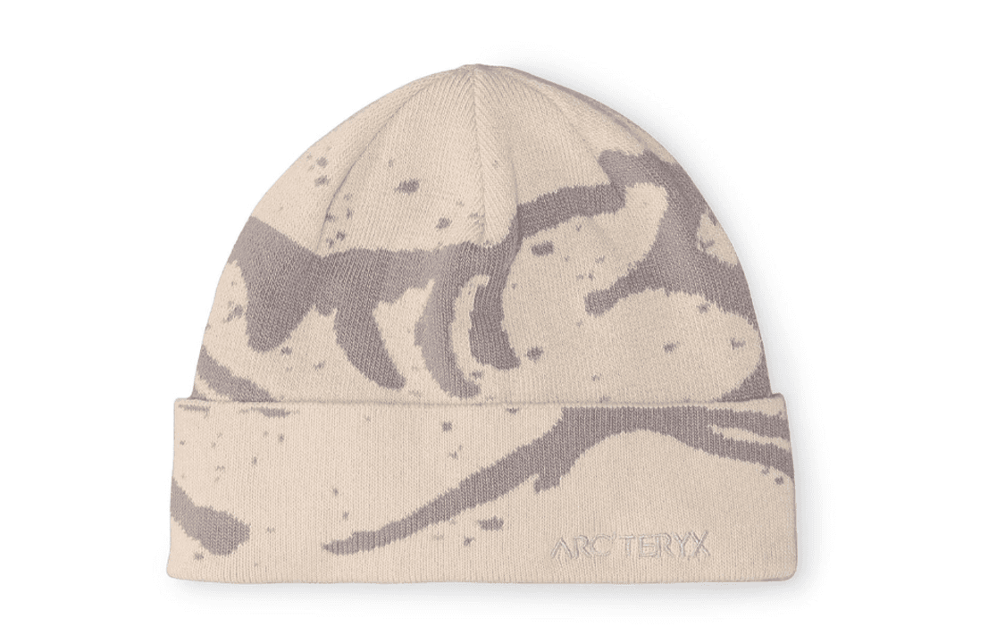 Arcteryx Logo Beanie Eggshell White