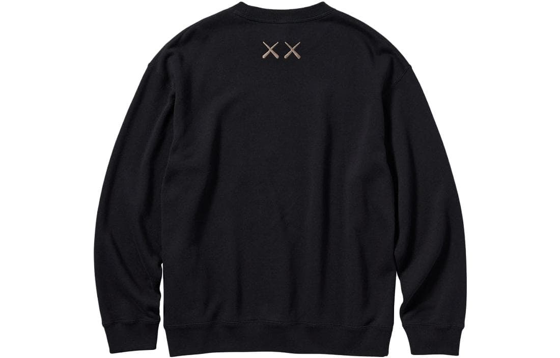 UNIQLO SS23 Cartoon Print Crewneck Sweatshirt Black