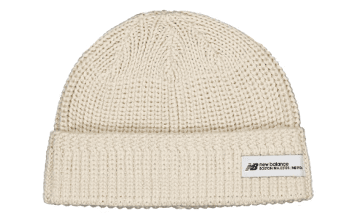 New Balance Patch Beanie White