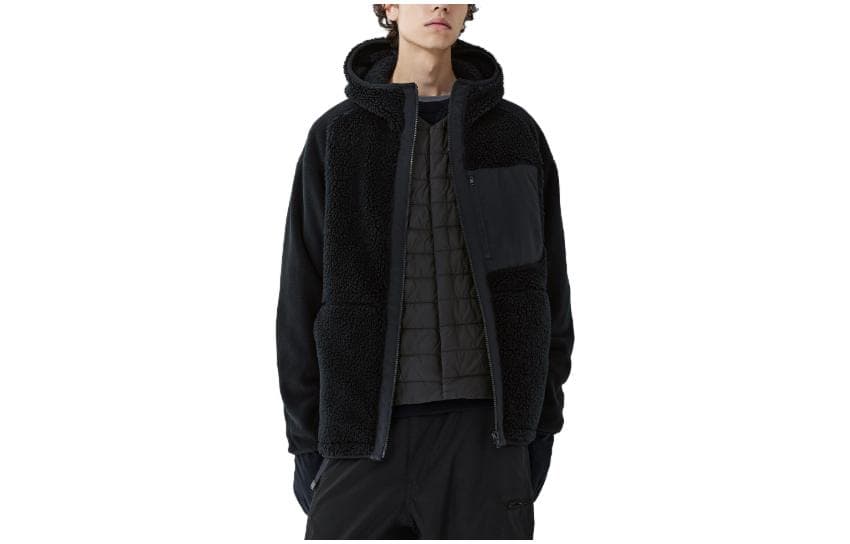 UNIQLO x White Mountaineering FW23 Fleece Jacket Black