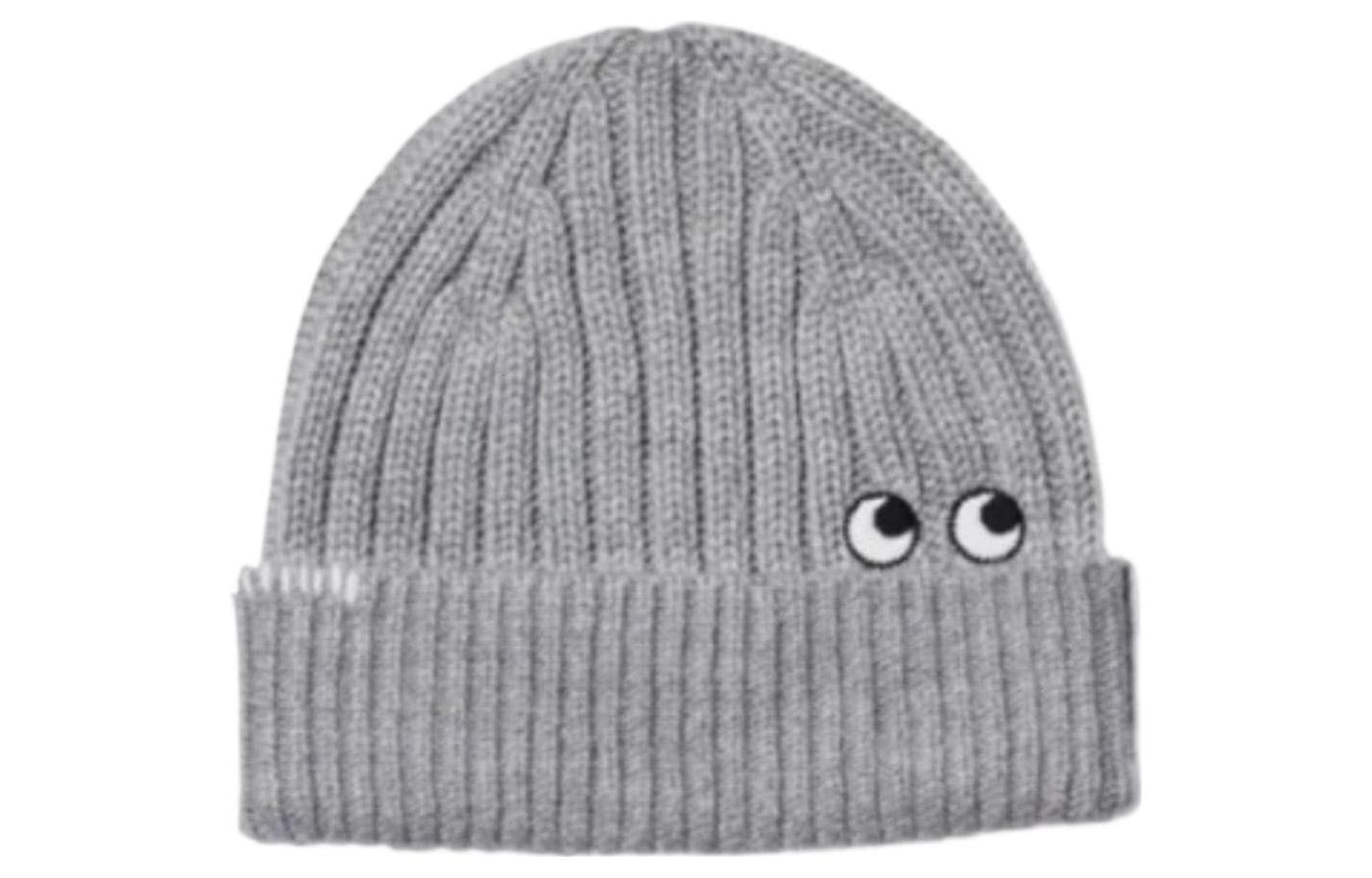 UNIQLO Anya Hindmarch Heattech Hat Light Grey
