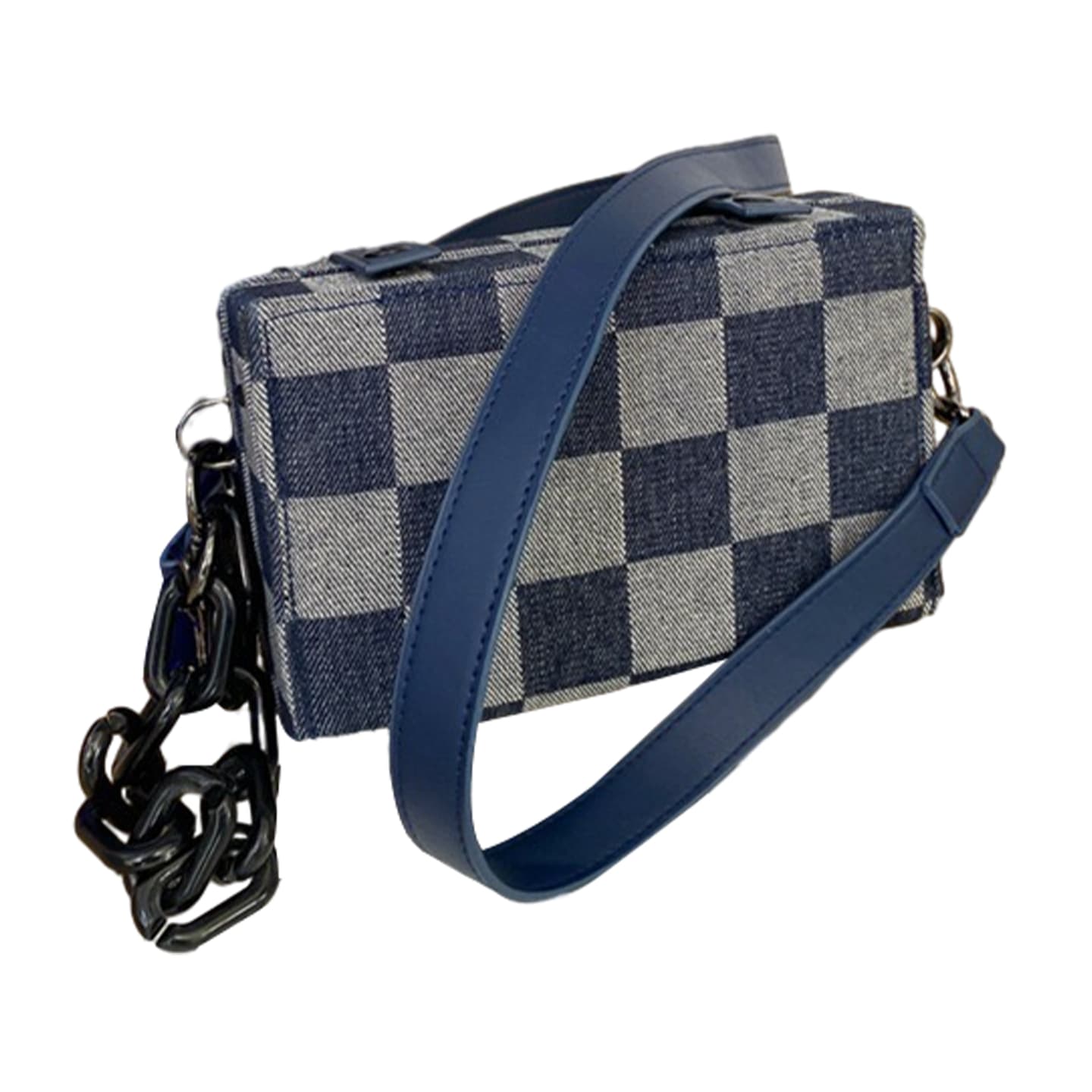 Slazenger Denim Checkerboard Shoulder Bag