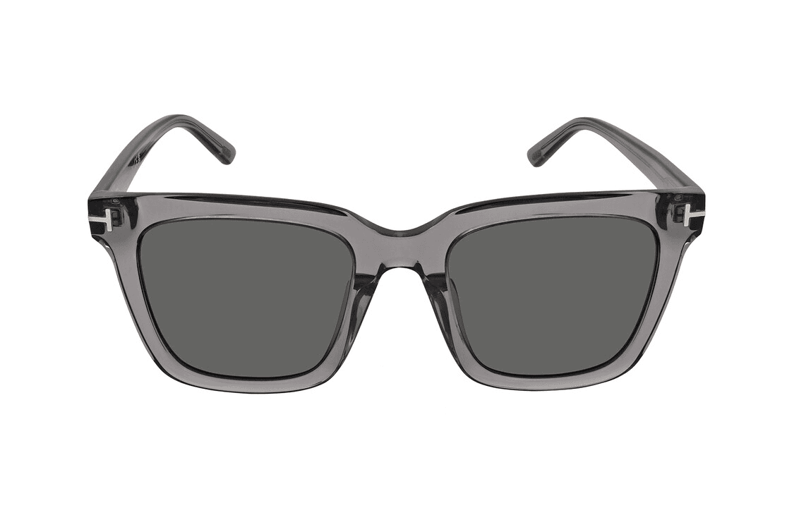 Tom Ford Logo Acetate Square Sunglasses Gray