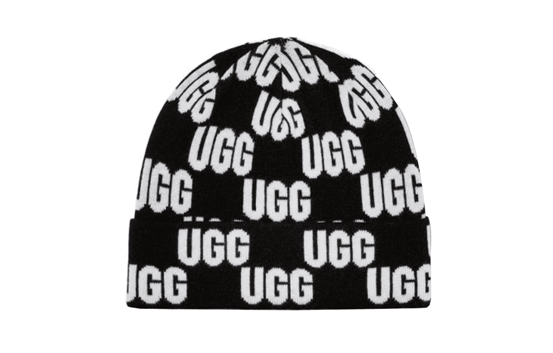 UGG Logo Beanie Black