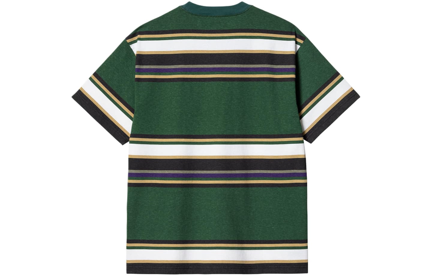 Carhartt WIP Striped Letter Crew SS24 Tee Green