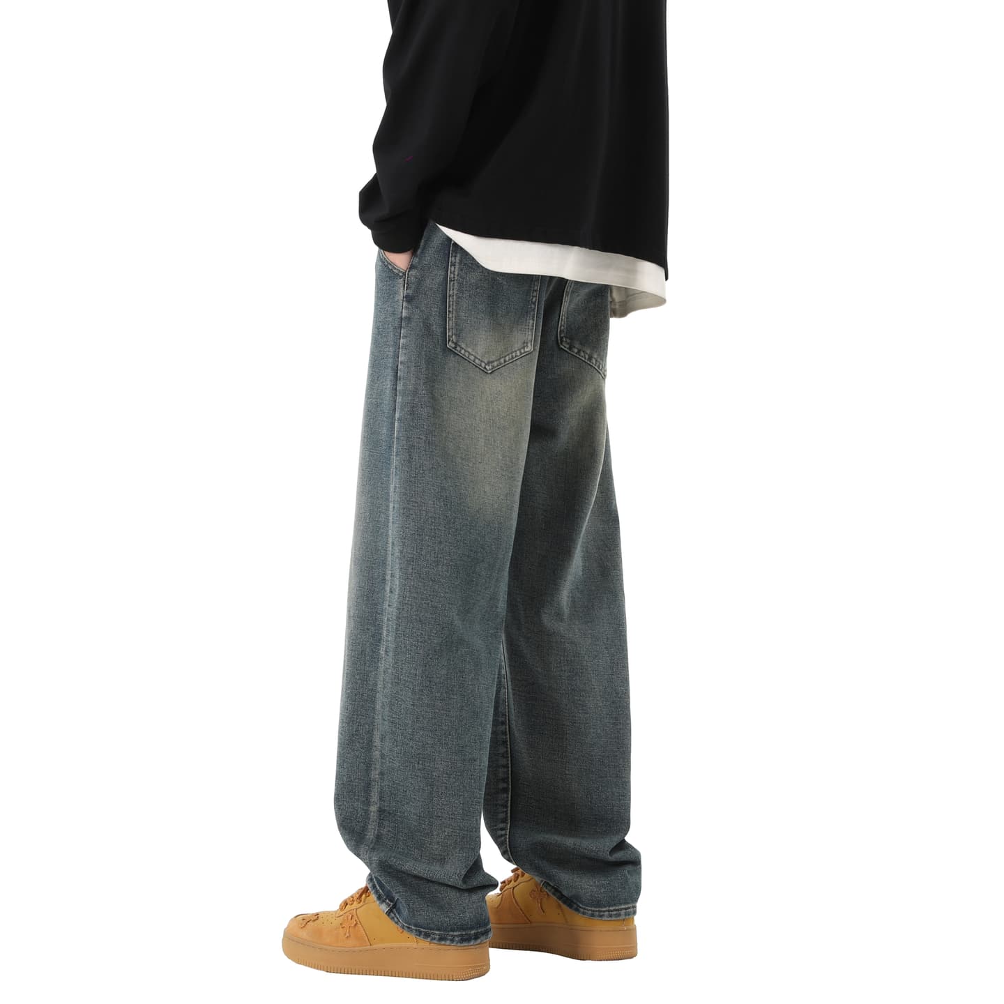 Jungle Panda Vintage Washed Jeans