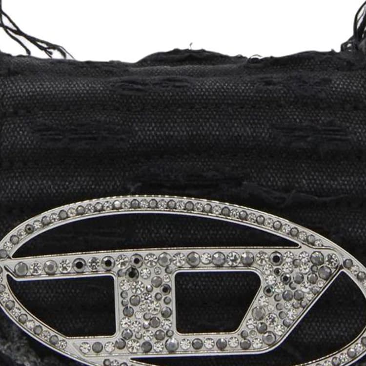 DIESEL Oval D Metal Plaque Bag