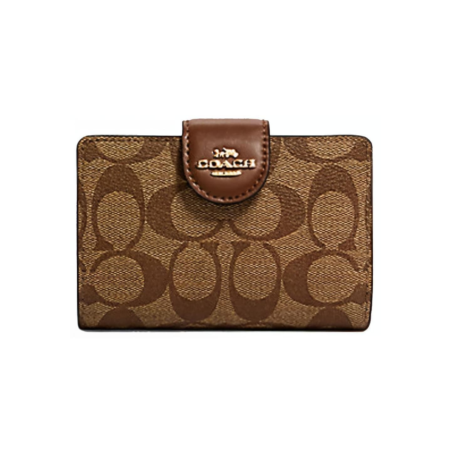 COACH Corner Zip Medium Brown