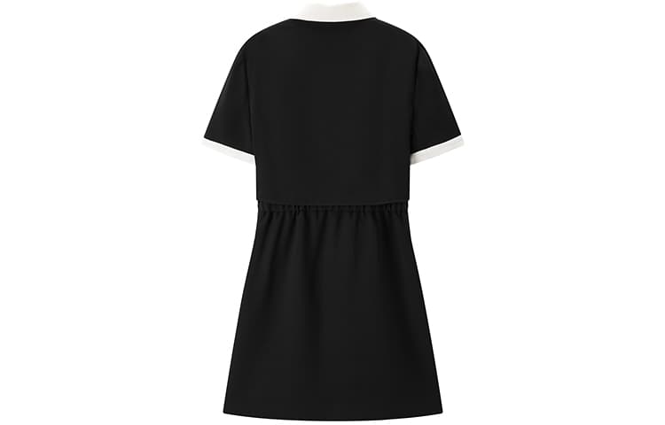 Peacebird Two-in-One Tweed Dress Black