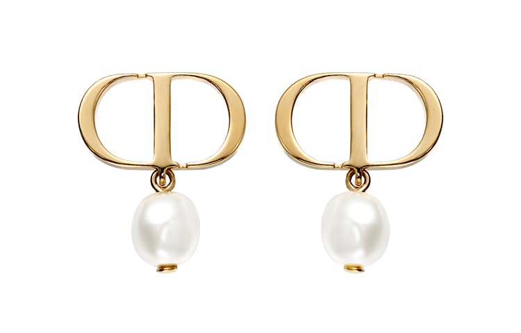 DIOR PETIT CD Metal Earrings Gold