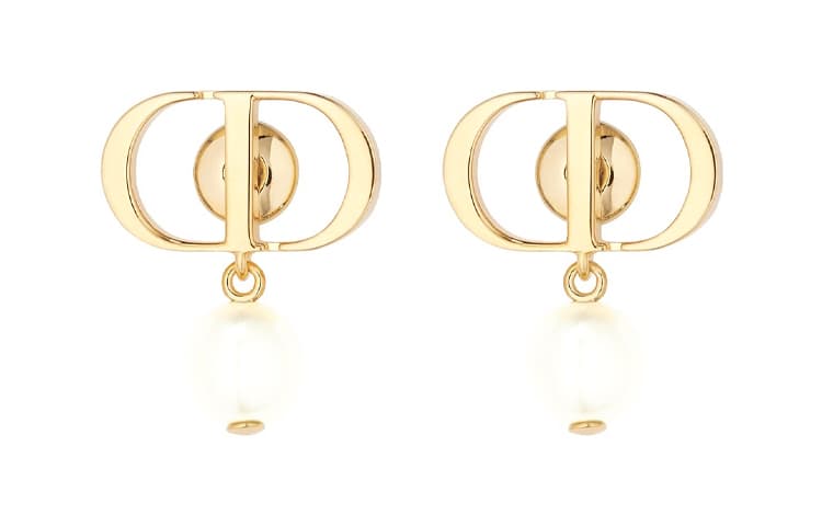 DIOR PETIT CD Metal Earrings Gold