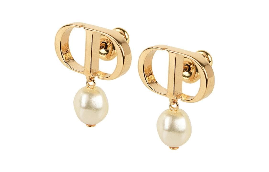 DIOR PETIT CD Metal Earrings Gold