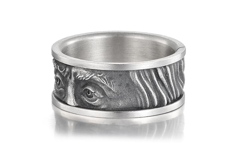IDEAGEMER Silver Ring
